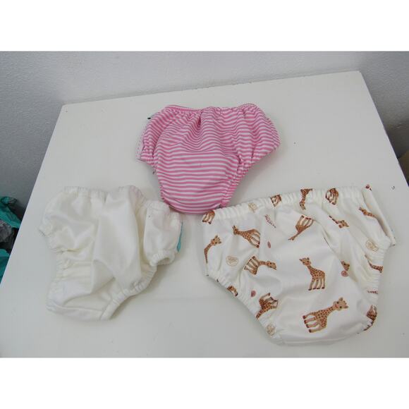 3 Reusable Swim Diapers XL Charlie Banana and Green Sprouts - Picture 3 of 3